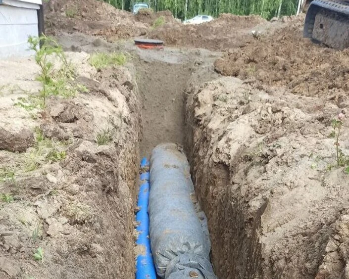 яма с трубой